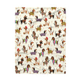 Dachycharm Dachshund Troupe Fleece Blanket