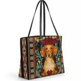 DachyCharm Doxie Spirit Leather Tote Bag