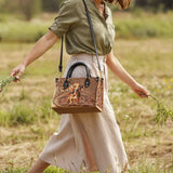 DachyCharm Carved Grace Leather Bag