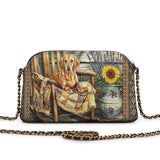 DachyCharm Rustic Pause Leather Crossbody Bag