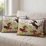 DachyCharm Spring Pup Joy Quilt 3-Piece Set