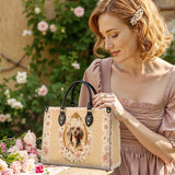 DachyCharm Golden Bloom Leather Bag
