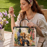 DachyCharm Garden Bliss Personalized Leather Bag