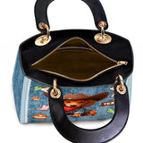 DachyCharm COWBOY DOXIE PERSONALIZED Lady Leather Bag