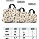 DachyCharm Dachshund Troupe Lady Leather Bag