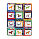 Dachycharm Dachshund Friends Fleece Blanket