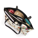 DachyCharm Dachshund Troupe Leather Tote Bag