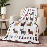 Dachycharm Paws and Patches Fleece Blanket