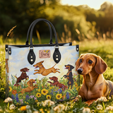 DachyCharm Wiener Bloomfield Personalized Leather Bag