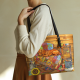 DachyCharm Patchwork Nap Leather Tote Bag