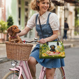 DachyCharm Sunny Picnic Pup Leather Bag