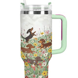 DachyCharm Happy Meadow Doxies Tumbler