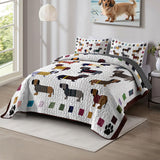 DachyCharm Paws and Patches Quilt 3-Piece Set