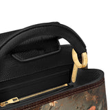 DachyCharm MOCHA BLOOM PERSONALIZED Leather Satchel Bag