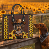 DachyCharm Sunflower Cowboy Leather Bag