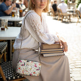 DachyCharm Floral Parade Personalized Leather Crossbody Bag
