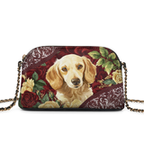 DachyCharm Velvet Pup Leather Crossbody Bag