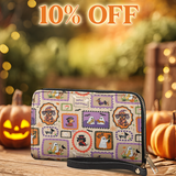 DachyCharm Spooky Pup Parade Leather Wallet