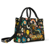 DachyCharm Groovy Doxie Vibes Leather Bag