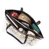 DachyCharm Doxie Parade Leather Tote Bag