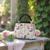 DachyCharm FLORAL PARADE PERSONALIZED Leather Satchel Bag