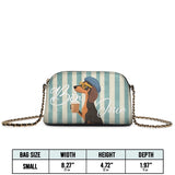 DachyCharm Say Bonjour Leather Crossbody