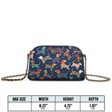 DachyCharm Doxie Fiesta Leather Crossbody Bag
