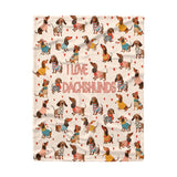 Dachycharm Dachshund Lovely Delight Fleece Blanket