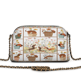 DachyCharm Paws Garden Leather Crossbody Bag