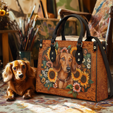 DachyCharm Prairie Doxie Leather Bag