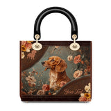 DachyCharm Mocha Bloom Lady Leather Bag
