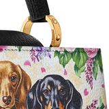 DachyCharm Weenie Coffee Leather Satchel Bag