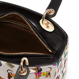 DachyCharm Dachshund Disco Lady Leather Bag