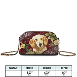 DachyCharm Velvet Pup Leather Crossbody Bag