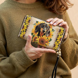DachyCharm Sunbeam Pup Leather Wallet