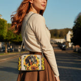 DachyCharm Sunbeam Pup Leather Crossbody Bag