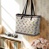 DachyCharm Doxie Parade Leather Tote Bag
