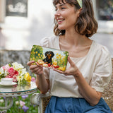 DachyCharm Sunny Picnic Pup Leather Wallet