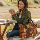 DachyCharm Autumn Pup Whisper Leather Bag