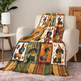 Dachycharm Autumn Snuggles Fleece Blanket