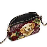 DachyCharm Velvet Pup Leather Crossbody Bag