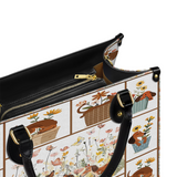DachyCharm Paws Garden Leather Bag