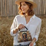 DachyCharm Daisy Crown Leather Satchel Bag
