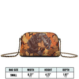 DachyCharm Autumn Pup Whisper Leather Crossbody Bag