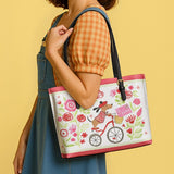 DachyCharm Je T’aime Bloom Leather Tote Bag