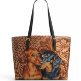 DachyCharm Sweethearts Leather Tote Bag