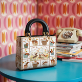 DachyCharm Paws Garden Lady Leather Bag