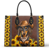 DachyCharm Sunflower Cowboy Leather Bag