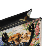 DachyCharm Garden Bliss Personalized Leather Bag