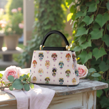 DachyCharm Blooming Wieners Leather Satchel Bag